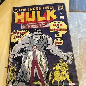 The Incredible Hulk Comic Book Poster